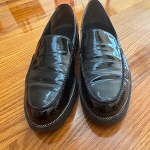 Paul Green Black Patent Leather Mules
